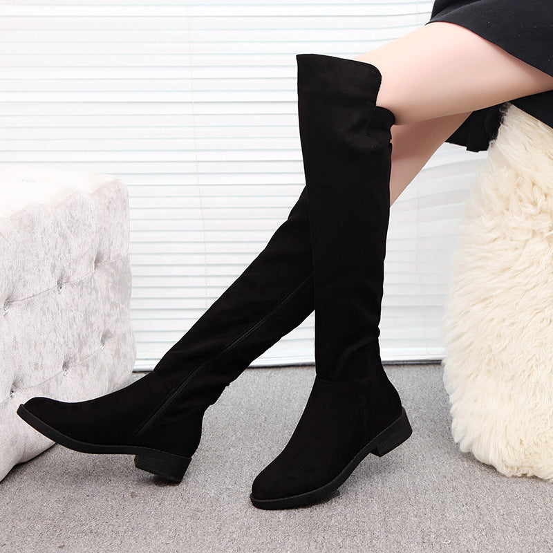 Noir Over-Knee Boots